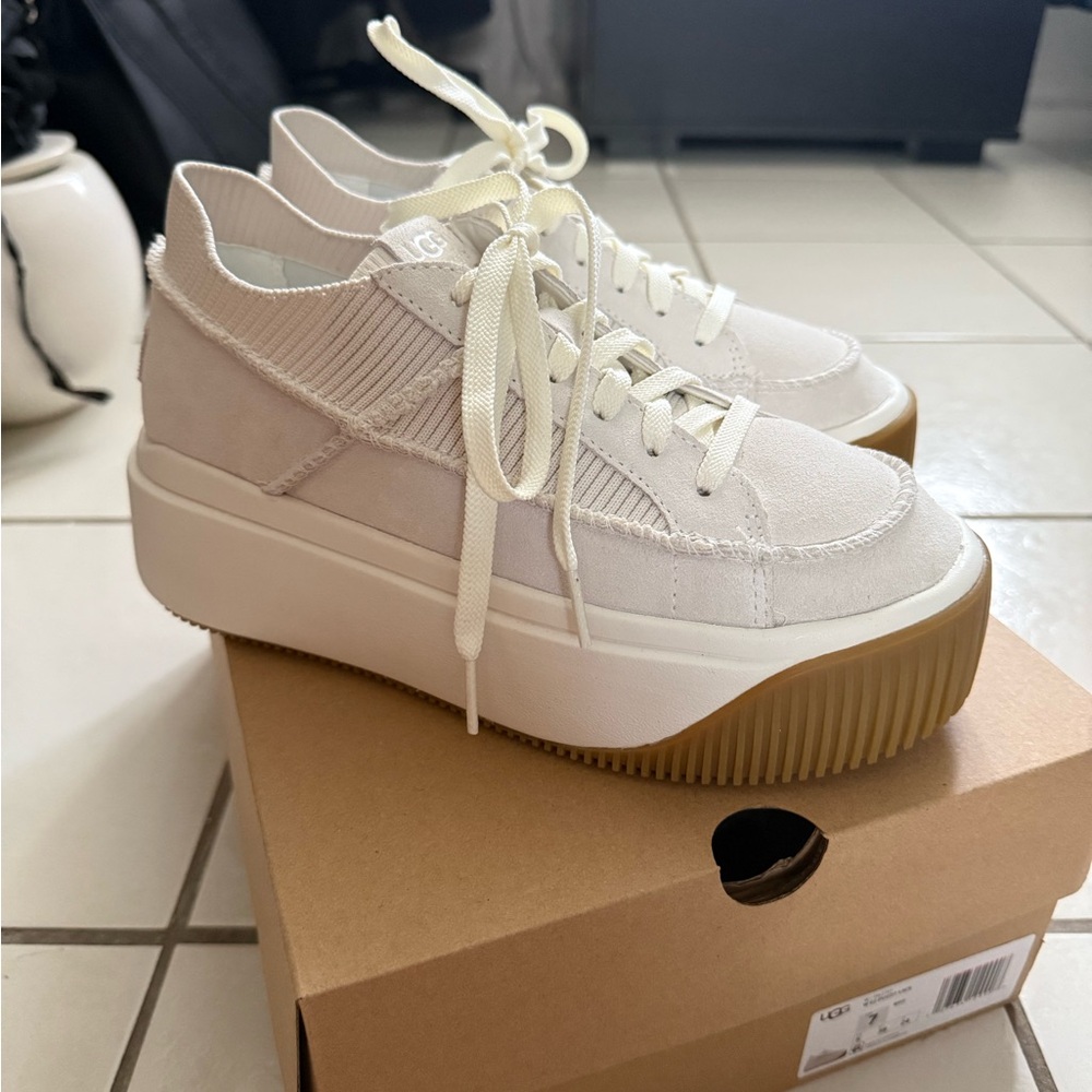 Ugg Women's Cream Platform Sneakers